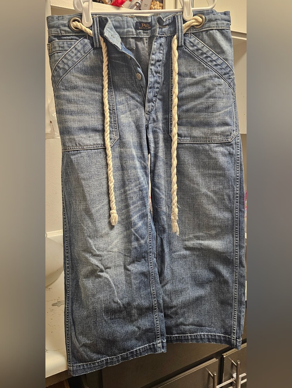 Polo by Ralph Lauren Light Blue Wide-Leg Jeans